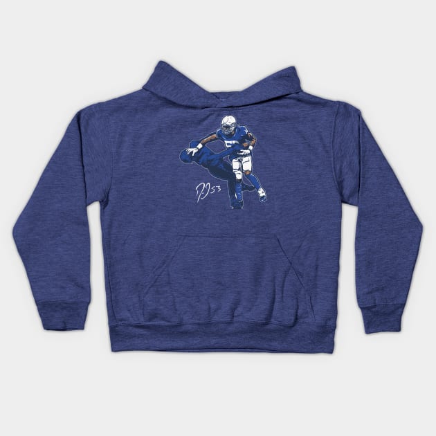 Darius Leonard Stiff Arm Kids Hoodie by Chunta_Design